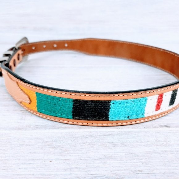 Vintage Accessories - Desperado Vintage Colorful Embroidered Boho Belt